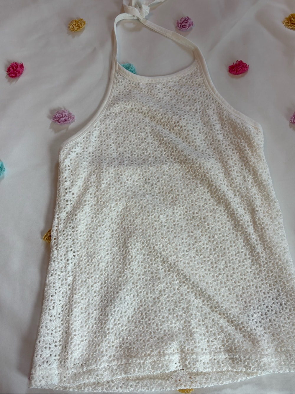 NWT Gap Women's White Crochet Halter Top